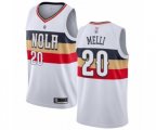 New Orleans Pelicans #20 Nicolo Melli White Swingman Jersey - Earned Edition