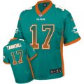 Miami Dolphins #17 Ryan Tannehill Elite Aqua Green Drift Fashion NFL Jersey