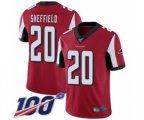 Atlanta Falcons #20 Kendall Sheffield Red Team Color Vapor Untouchable Limited Player 100th Season Football Jersey