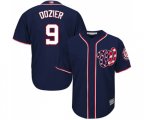 Washington Nationals #9 Brian Dozier Replica Navy Blue Alternate 2 Cool Base Baseball Jersey