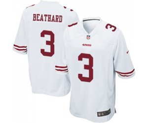 San Francisco 49ers #3 C. J. Beathard Game White Football Jersey