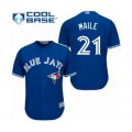Toronto Blue Jays #21 Luke Maile Authentic Blue Alternate Baseball Player Jersey