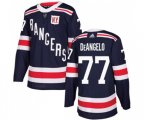 Adidas New York Rangers #77 Anthony DeAngelo Authentic Navy Blue 2018 Winter Classic NHL Jersey