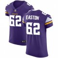 Minnesota Vikings #62 Nick Easton Purple Team Color Vapor Untouchable Elite Player NFL Jersey