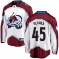 Colorado Avalanche #45 Jonathan Bernier Fanatics Branded White Away Breakaway NHL Jersey