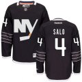 New York Islanders #4 Robin Salo Premier Black Third NHL Jersey
