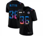 Pittsburgh Steelers #36 Jerome Bettis Multi-Color Black 2020 NFL Crucial Catch Vapor Untouchable Limited Jersey