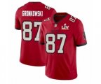Tampa Bay Buccaneers #87 Rob Gronkowski Red 2021 Super Bowl LV Jersey