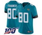 Jacksonville Jaguars #80 James O'Shaughnessy Teal Green Alternate Vapor Untouchable Limited Player 100th Season Football Jersey
