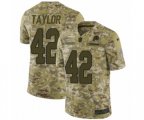 Washington Redskins #42 Charley Taylor Burgundy Limited Camo 2018 Salute to Service NFL Jersey