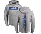 Buffalo Bills #42 Patrick DiMarco Ash Backer Pullover Hoodie