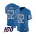 Detroit Lions #52 Christian Jones Blue Team Color Vapor Untouchable Limited Player 100th Season Football Jersey