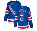 Adidas New York Rangers #2 Brian Leetch Premier Royal Blue Home NHL Jersey