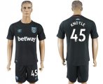 2017-18 West Ham United 45 KNOYLE Away Soccer Jersey