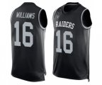 Oakland Raiders #16 Tyrell Williams Limited Black Player Name & Number Tank Top Football Jersey