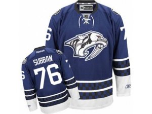 Nashville Predators #76 P.K Subban Premier Blue Third NHL Jersey