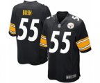 Pittsburgh Steelers #55 Devin Bush Game Black Team Color Football Jersey