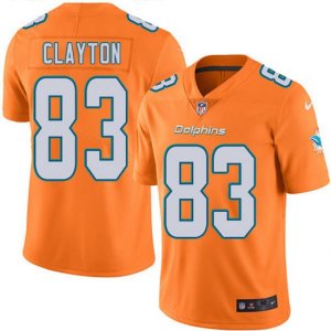 Miami Dolphins #83 Mark Clayton Elite Orange Rush Vapor Untouchable NFL Jersey
