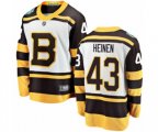 Boston Bruins #43 Danton Heinen White 2019 Winter Classic Fanatics Branded Breakaway NHL Jersey