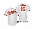2019 Armed Forces Day Trey Mancini Baltimore Orioles White Jersey