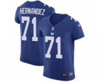 New York Giants #71 Will Hernandez Royal Blue Team Color Vapor Untouchable Elite Player Football Jersey