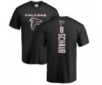 Atlanta Falcons #8 Matt Schaub Black Backer T-Shirt