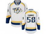 Nashville Predators #58 Dante Fabbro Authentic White Away NHL Jersey