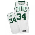 Boston Celtics #34 Paul Pierce Authentic White Home NBA Jersey