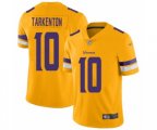 Minnesota Vikings #10 Fran Tarkenton Limited Gold Inverted Legend Football Jersey
