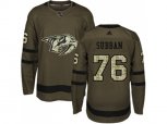 Nashville Predators #76 P.K Subban Green Salute to Service Stitched NHL Jersey