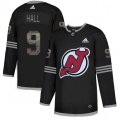 New Jersey Devils #9 Taylor Hall Black Authentic Classic Stitched NHL Jersey