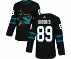 Adidas San Jose Sharks #89 Mikkel Boedker Premier Black Alternate NHL Jersey