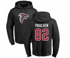 Atlanta Falcons #82 Logan Paulsen Black Name & Number Logo Pullover Hoodie
