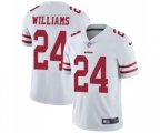 San Francisco 49ers #24 K'Waun Williams White Vapor Untouchable Limited Player Football Jersey