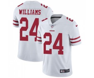 San Francisco 49ers #24 K\'Waun Williams White Vapor Untouchable Limited Player Football Jersey