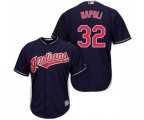 Cleveland Indians #32 Mike Napoli Replica Navy Blue Alternate 1 Cool Base Baseball Jersey