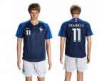 France #11 Dembele Home Soccer Country Jersey