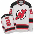 New Jersey Devils #2 John Moore Authentic White Away NHL Jersey