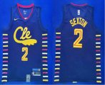 Cleveland Cavaliers #2 Collin Sexton Navy Blue 2020 City Edition NBA Swingman Jersey