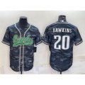 Philadelphia Eagles #20 Brian Dawkins Grey Cam Cool Base Stitched Baseball Jersey