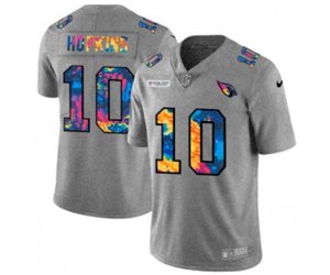 Arizona Cardinals #10 DeAndre Hopkins Multi-Color 2020 NFL Crucial Catch NFL Jersey Greyheather