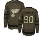 St. Louis Blues #90 Ryan O'Reilly Green Salute to Service Stitched Hockey Jersey