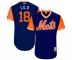 New York Mets #18 Travis d'Arnaud Lil D Authentic Royal Blue 2017 Players Weekend Baseball Jersey