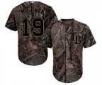 Tampa Bay Rays #19 Dustin McGowan Authentic Camo Realtree Collection Flex Base Baseball Jersey