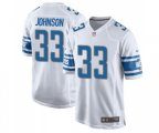 Detroit Lions #33 Kerryon Johnson Game White Football Jersey