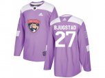 Florida Panthers #27 Nick Bjugstad Purple Authentic Fights Cancer Stitched NHL Jersey