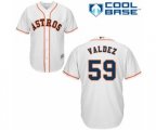 Houston Astros Framber Valdez Replica White Home Cool Base Baseball Player Jersey