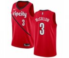 Portland Trail Blazers #3 C.J. McCollum Red Swingman Jersey - Earned Edition
