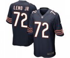 Chicago Bears #72 Charles Leno Game Navy Blue Team Color Football Jersey