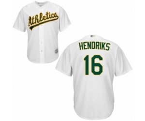 Oakland Athletics #16 Liam Hendriks Replica White Home Cool Base Baseball Jersey